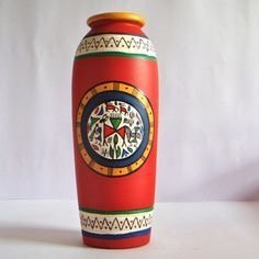 Hand-painted Clay Vase and Pots