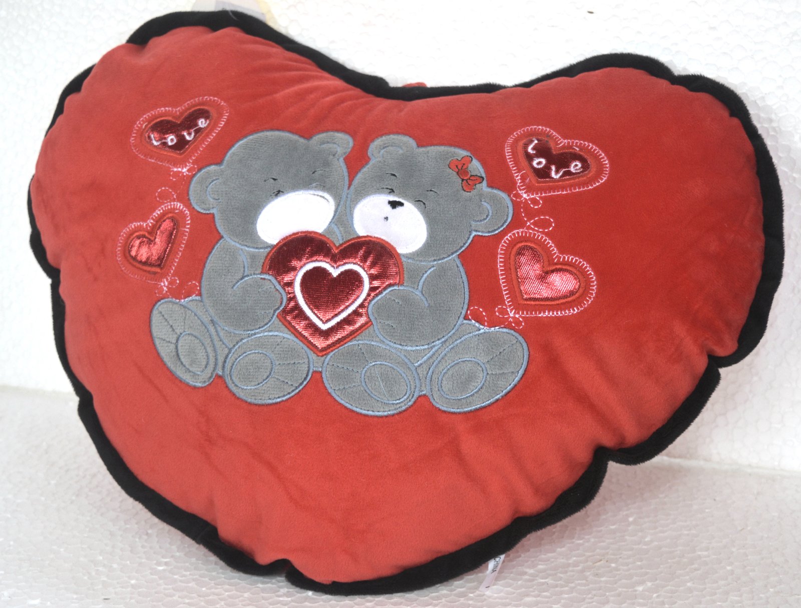 Handmade Teddy Bear Heart Cushion