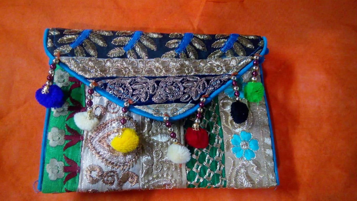 Handmade Embroidered  Purse