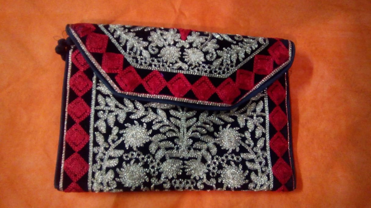Handmade Embroidered  Purse