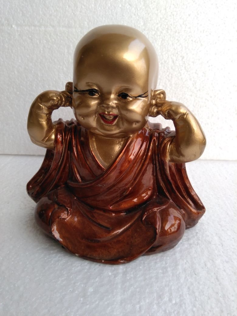 Beautiful fiber arts tiny buddha idol for Home/Office/ Car
