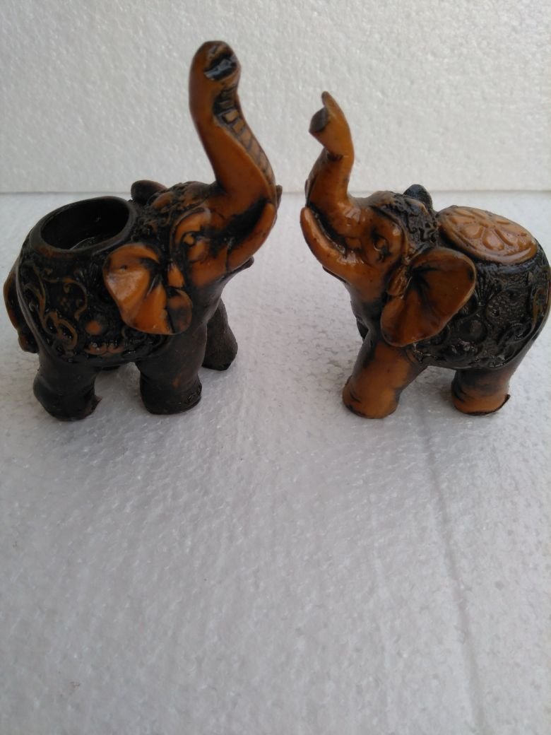 Beautiful fiber arts Elephant statue for Home/Office/ Car 6 (Copy)