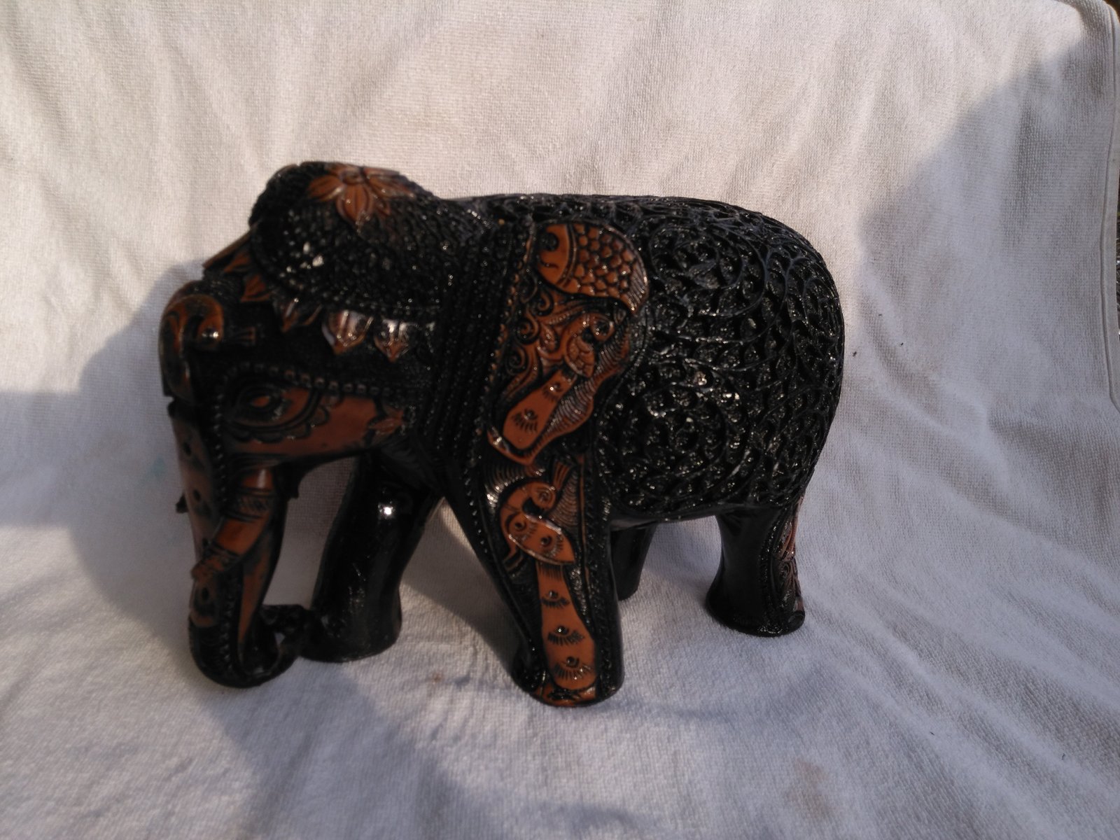 Beautiful fiber arts Elephant statue for Home/Office/ Car 5