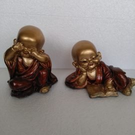 fiber arts tiny buddha idol