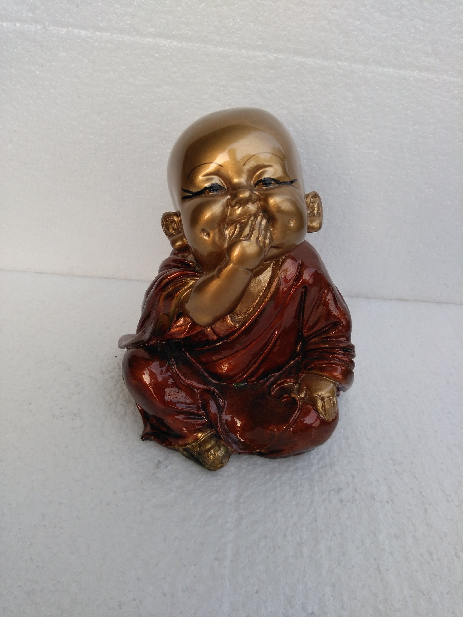 Beautiful fiber arts tiny buddha idol for Home/Office/ Car