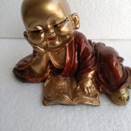 fiber arts tiny buddha idol