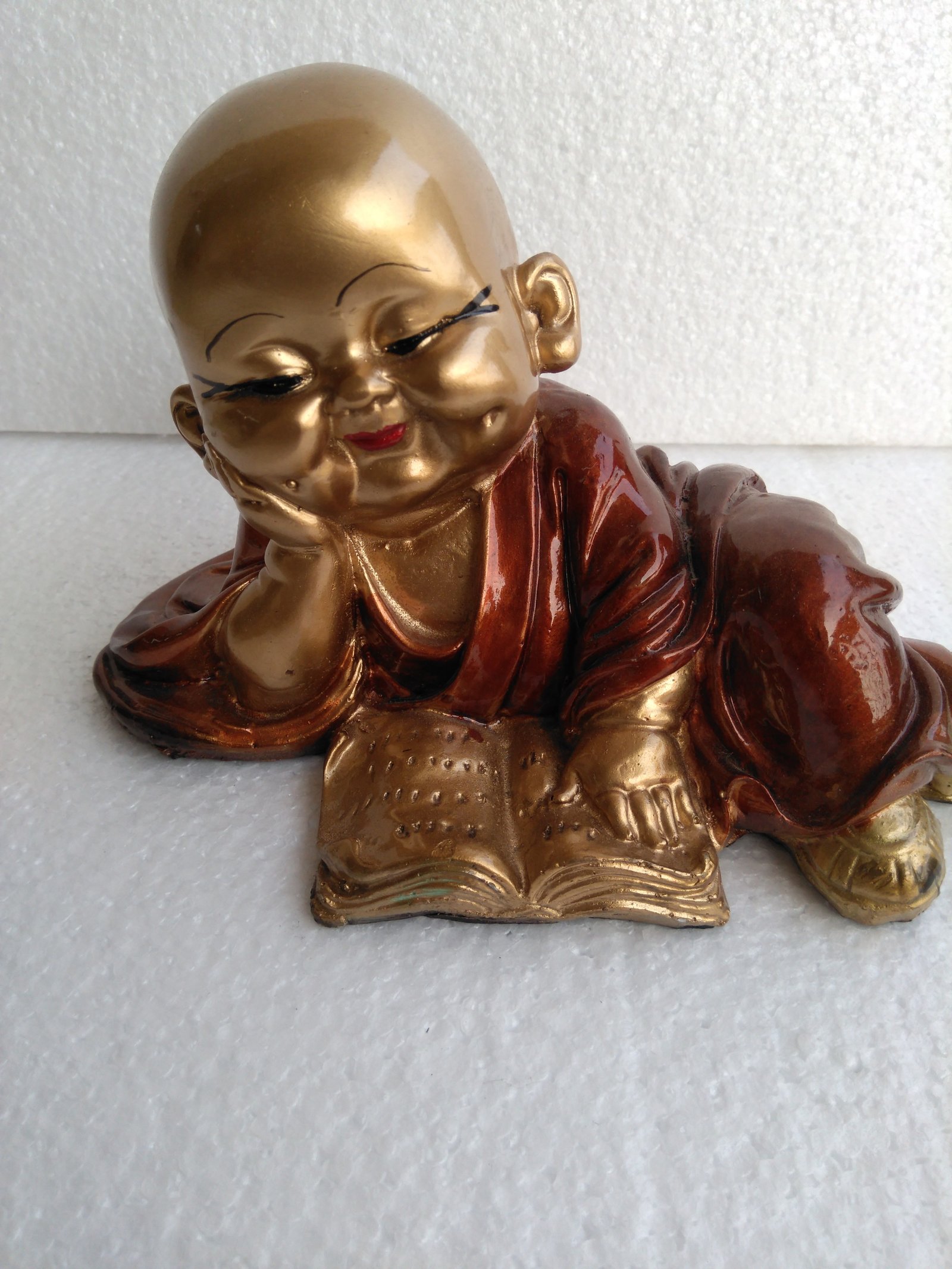 Beautiful fiber arts tiny buddha idol for Home/Office/ Car 5