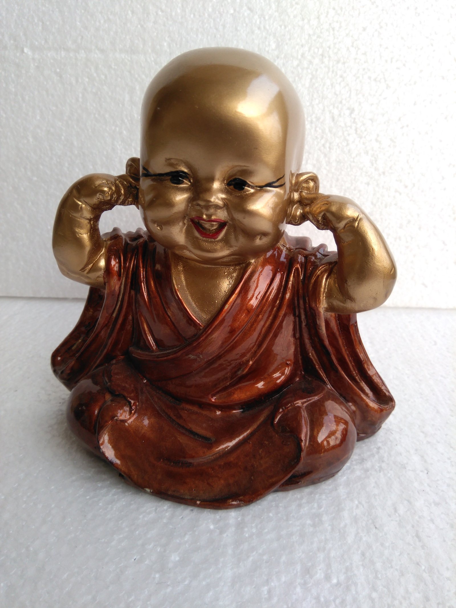 Beautiful fiber arts tiny buddha idol for Home/Office/ Car 6
