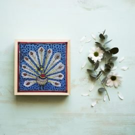 Madhubani peacock painting