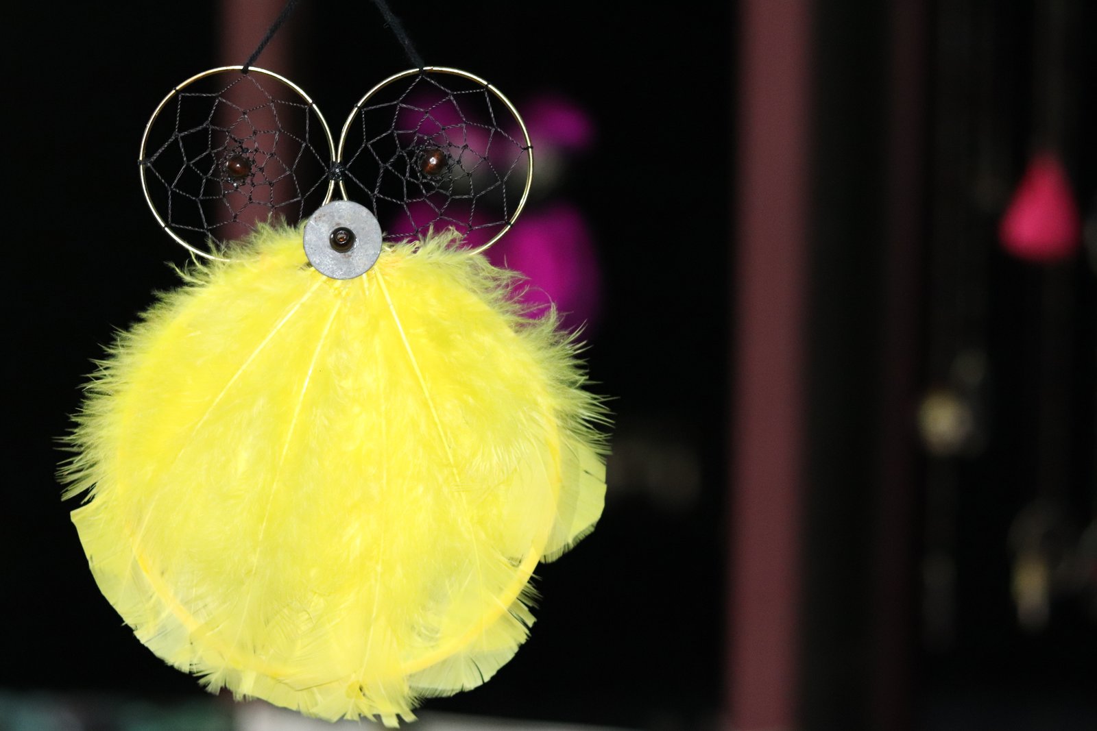 Crafts Dreamcatcher Wall Hanging-Yellow