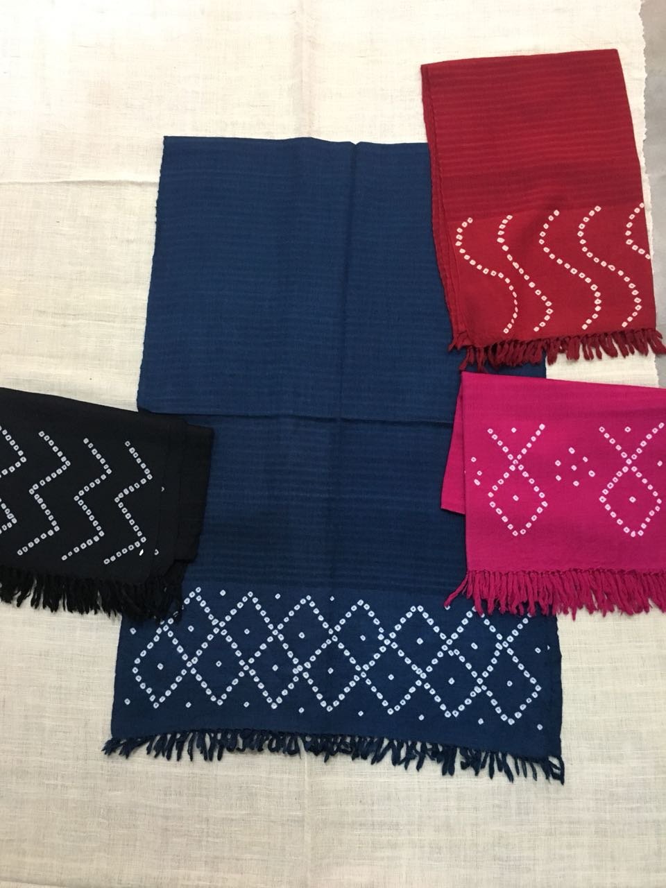 Embroidery Work Handwooven Stole/Dupatta