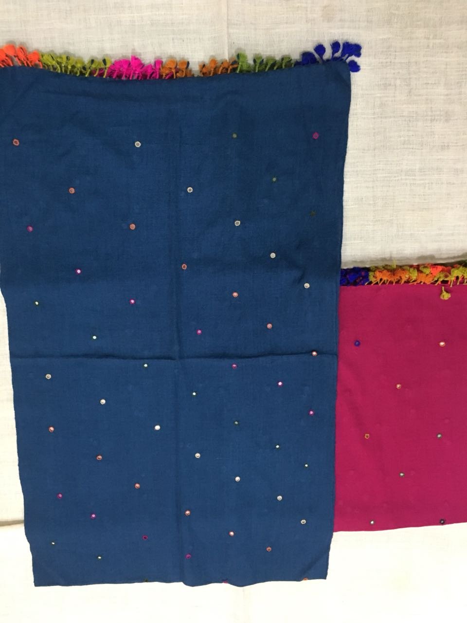 Embroidery Work Handwooven Stole/Dupatta
