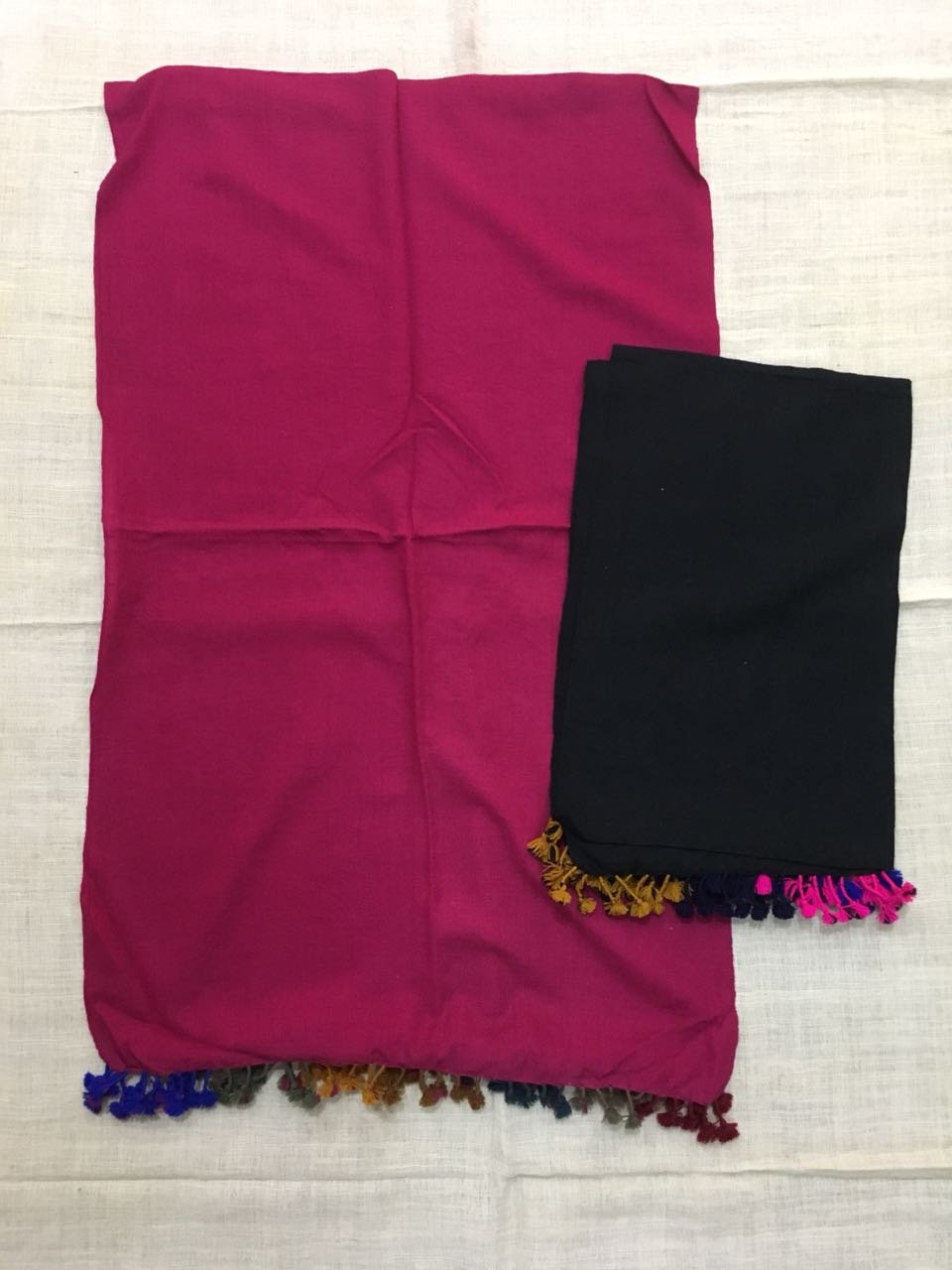 Embroidery Work Handwooven Stole/Dupatta