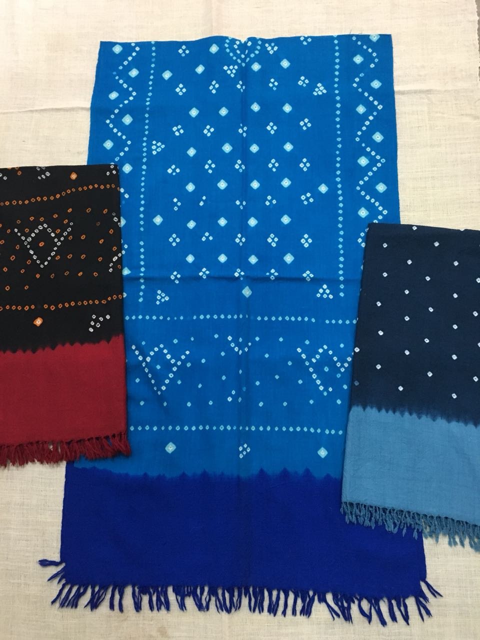 Embroidery Work Handwooven Stole/Dupatta