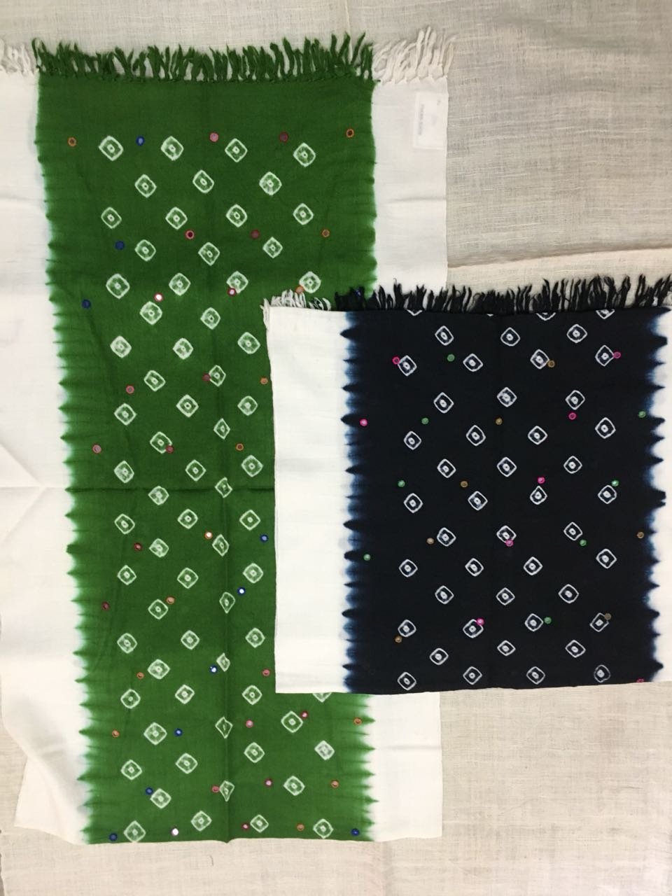 Embroidery Work Handwooven Stole/Dupatta