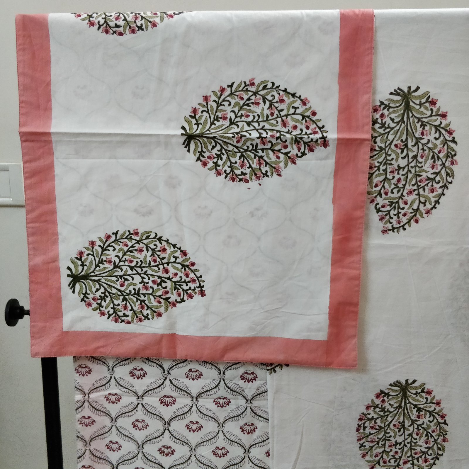 Hand Block Print Jaipuri Bedsheet Malmal Cotton