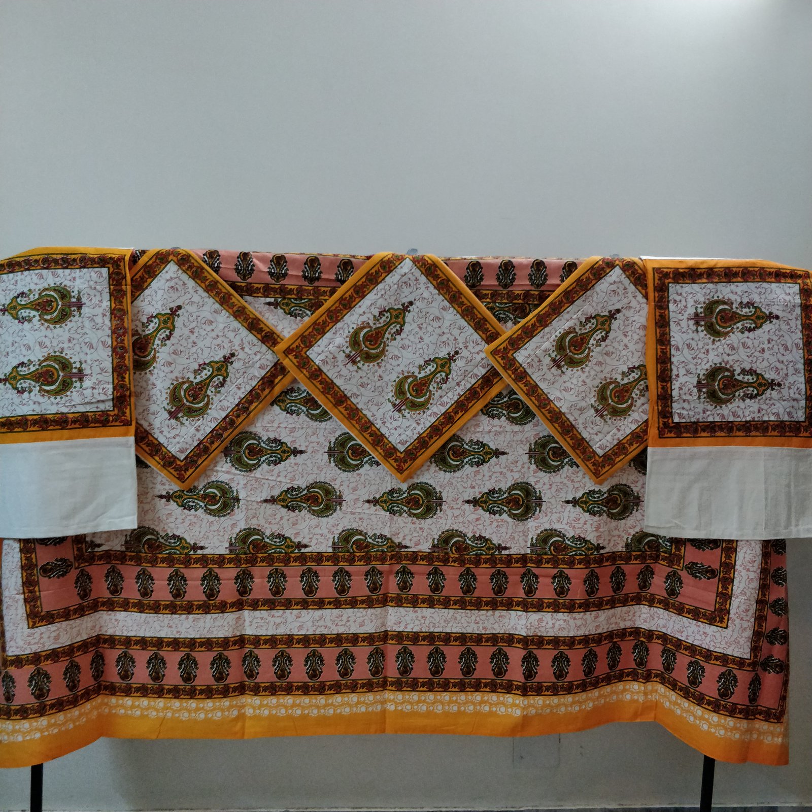 Hand Block Print Jaipuri Deewan Set Pure Cotton Export Quality
