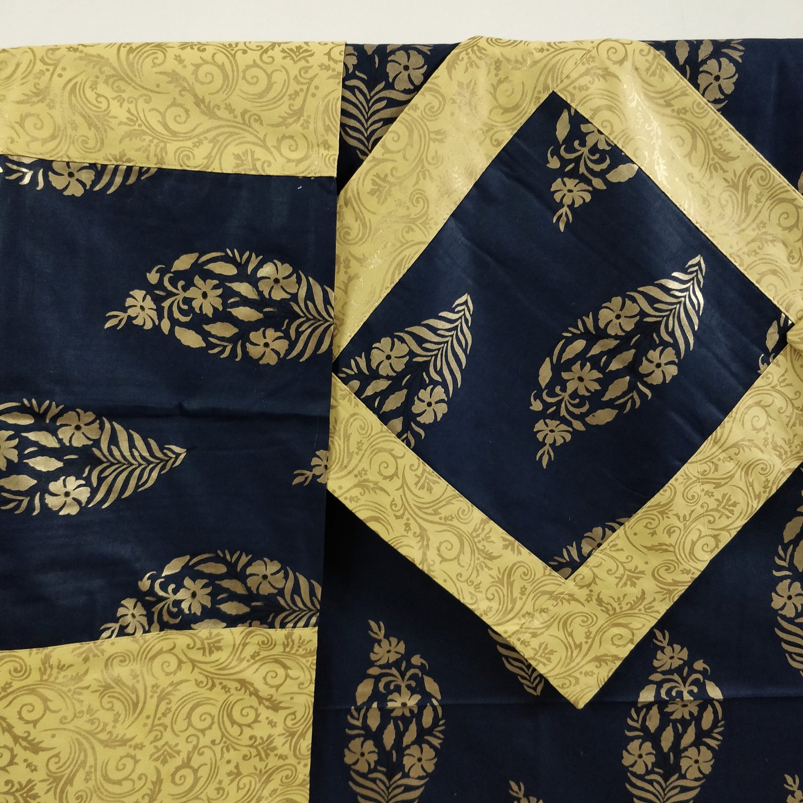 Hand Block Print Jaipuri Deewan Set Pure Cotton Export Quality