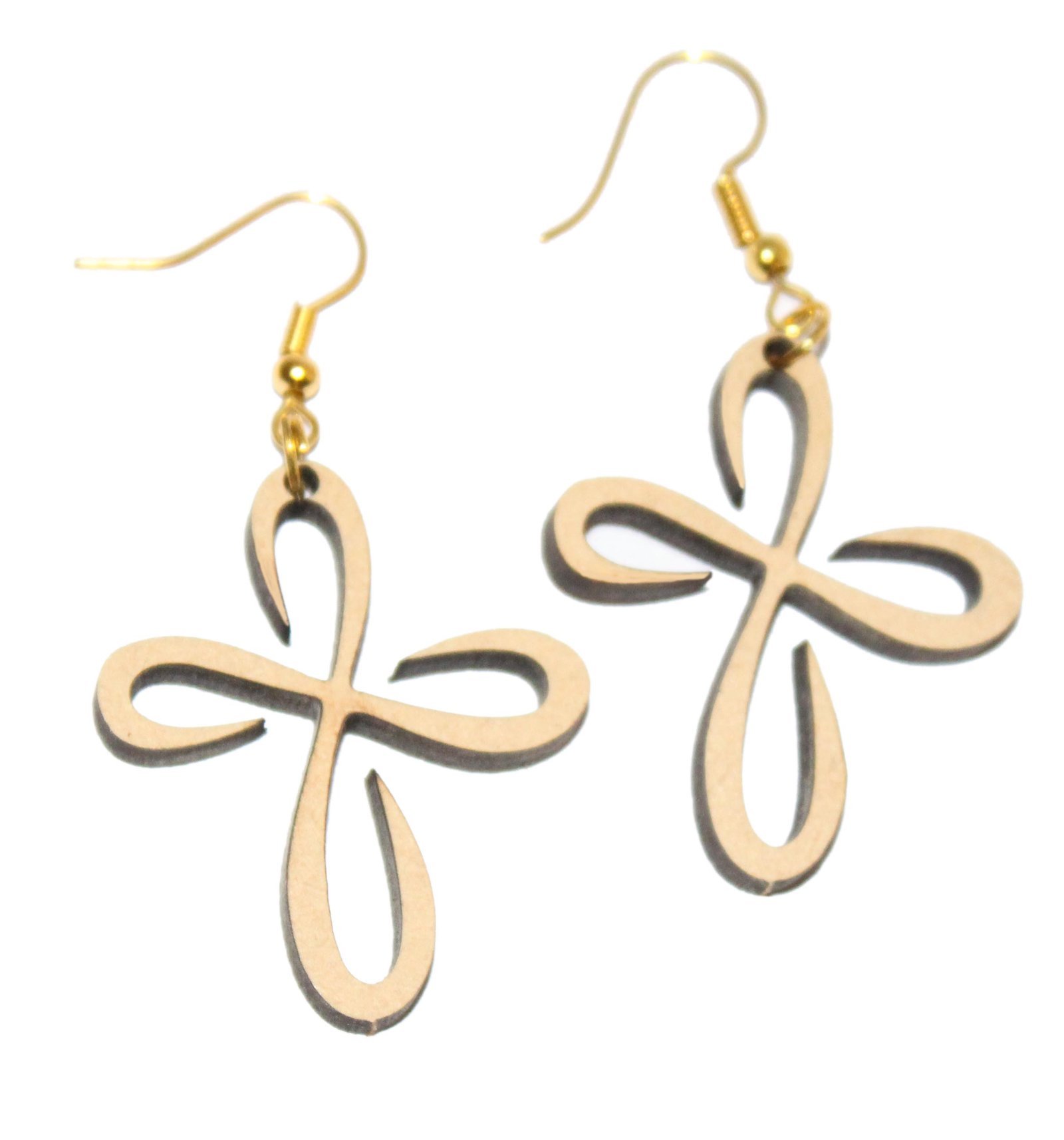 Flower Shaped Hanging with metallic gold color loop hook