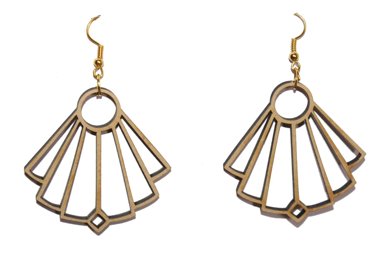 Japanese Fan Shaped Earring