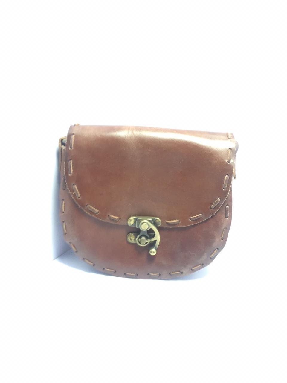 Girl’s Leather Sling Bag – Dark Brown